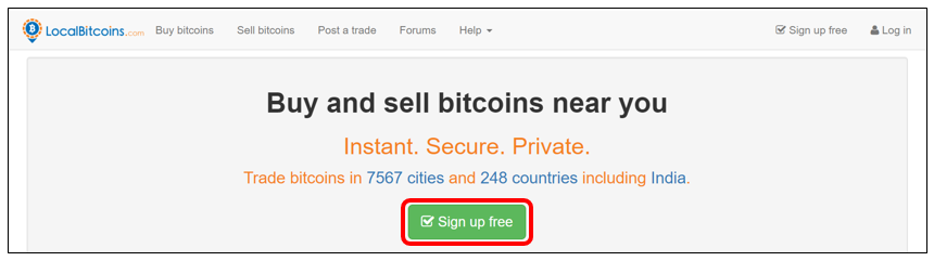 How to withdraw bitcoins through the LocalBitcoins platform?