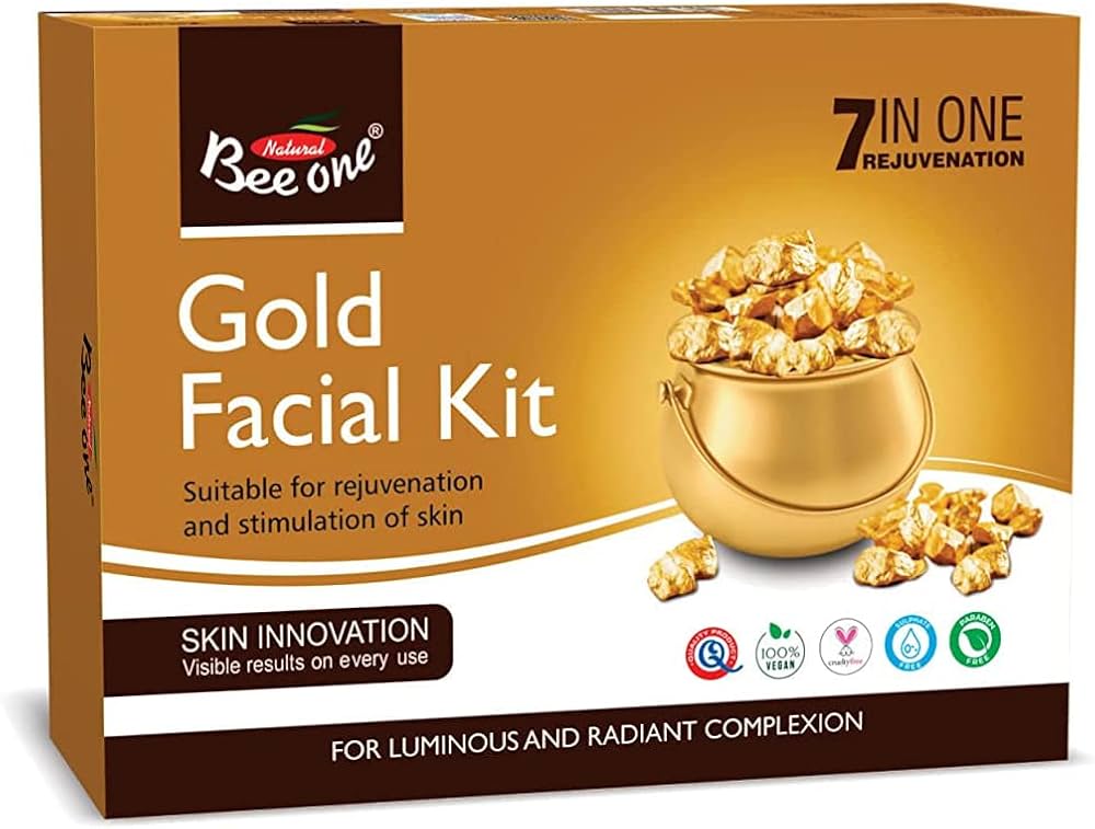 Buy BEE ONE FACIAL KIT - GOLD 32 GM DIAMOND 32 GM ( PACK OF 4) Online @ ₹ from ShopClues