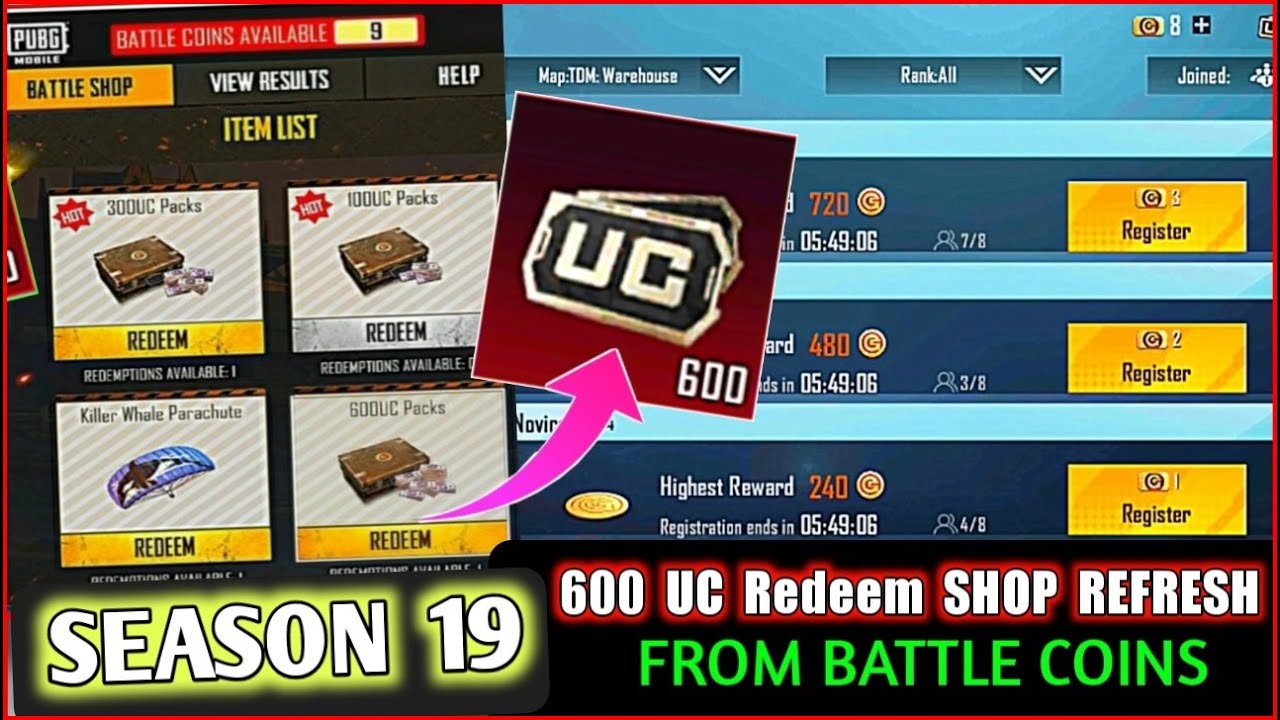 Gift Cards :: PUBG Mobile (Battle Coin)