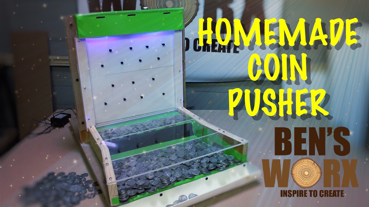 DIY arcade coin pusher