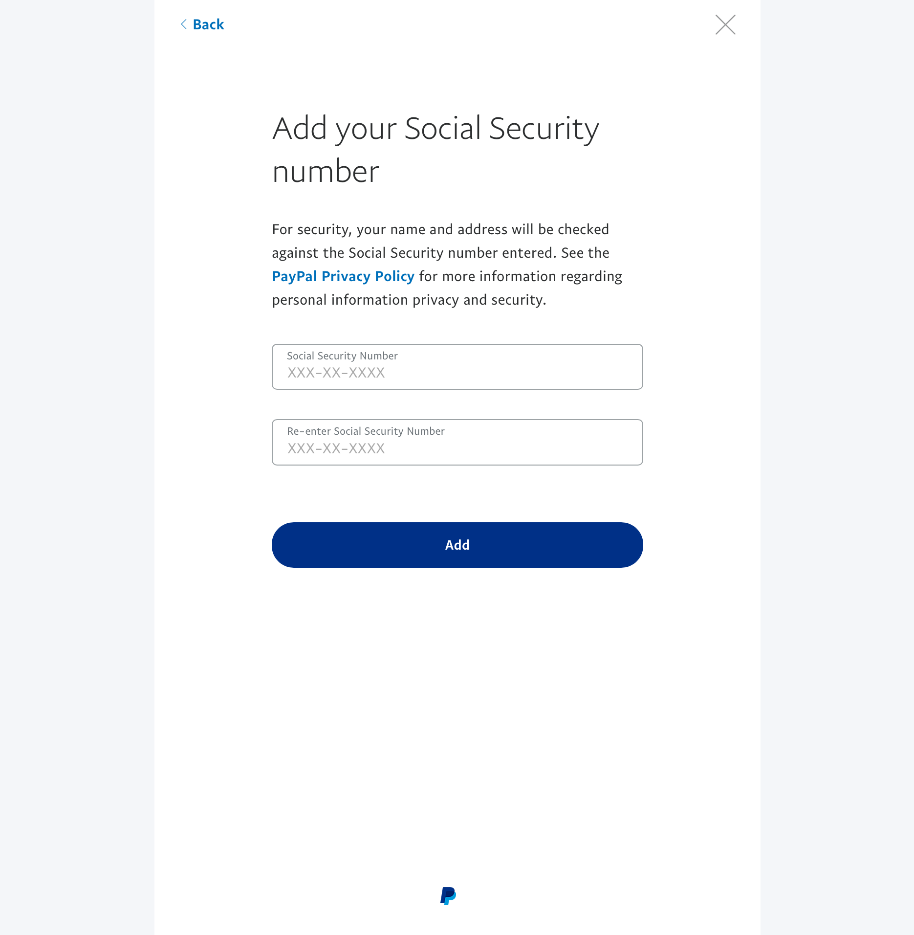 Why is Paypal Asking for SSN? (New Information )