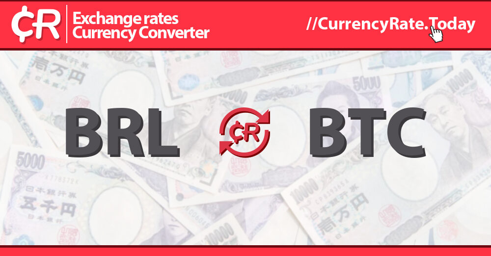 Brasilianischer Real to Bitcoin Conversion | BRL to BTC Exchange Rate Calculator | Markets Insider