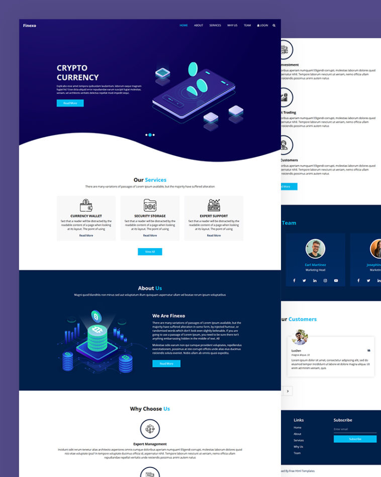 Bitbank - Bitcoin Cryptocurrency Website Template