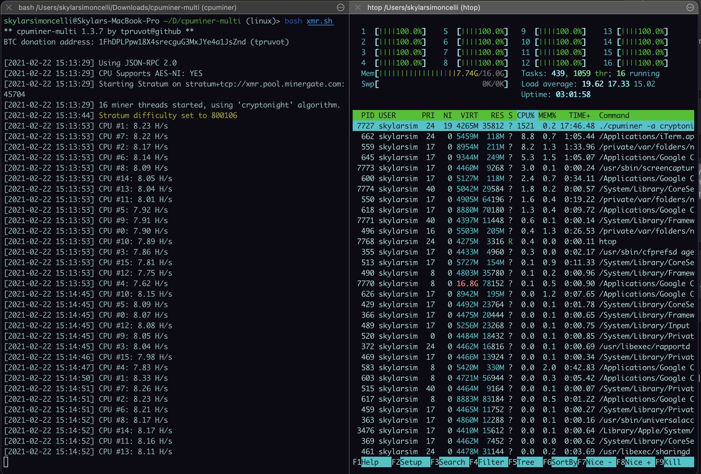 Install XMRig CPU Miner on Ubuntu with CLI - cryptolove.fun