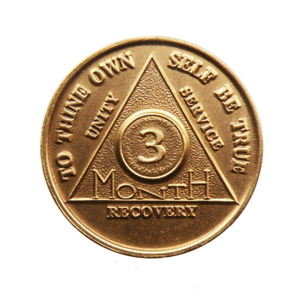 AA UK Month Sobriety Coins/Chips