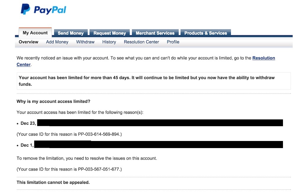 What is the inactivity fee? | PayPal BE