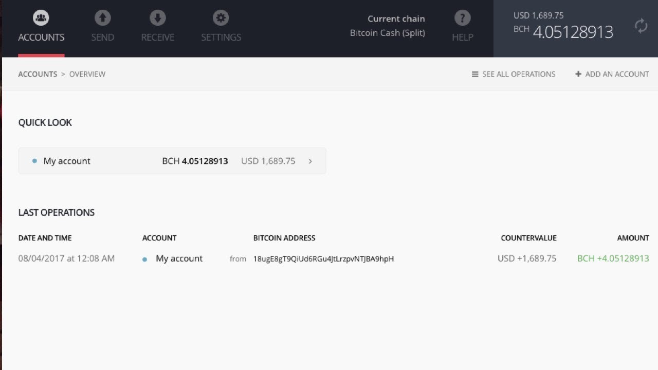 Managing the “Bitcoin Cash” fork | Ledger