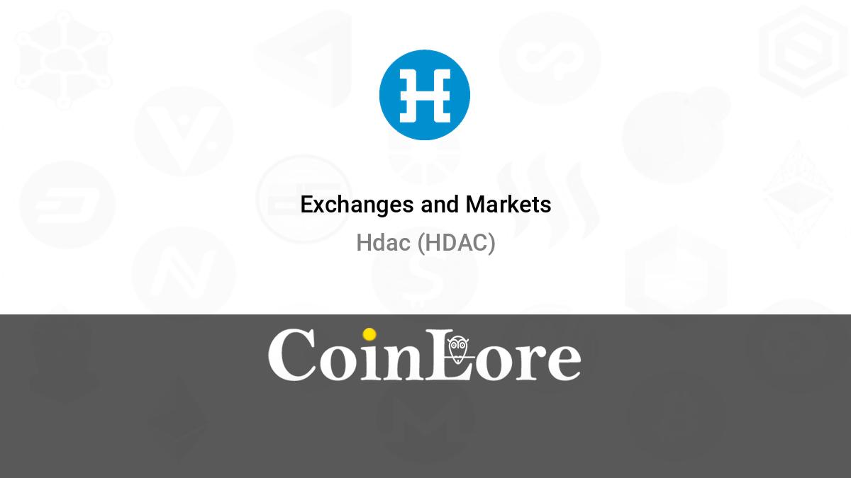 How to buy Hdac (HDAC) Guide - BitScreener