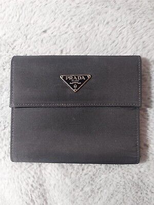 [PRADA] Prada Bi-fold wallet × Nylon Nero Black Ladies Bi -fold Wallet – KYOTO NISHIKINO