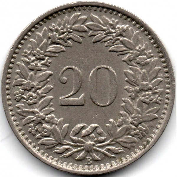 20 RAPPEN Switzerland Coin (Confoederatio Helvetica) £ - PicClick UK