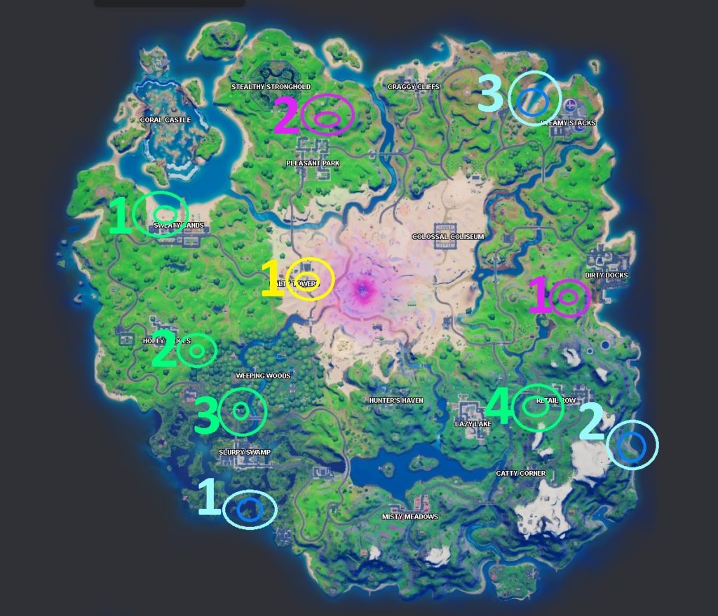 All Fortnite Season 3 Week 7 XP Coin Locations