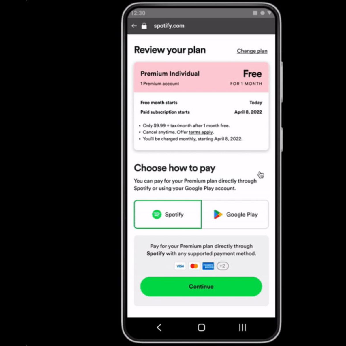 How to pay for another year of premium with Google - The Spotify Community