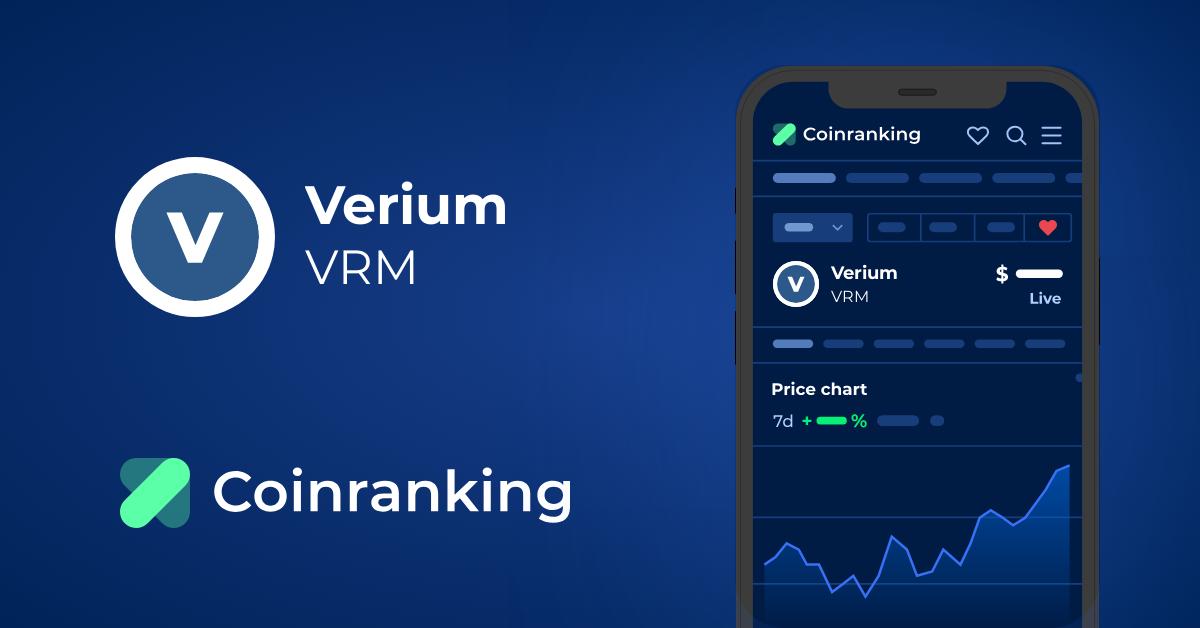 Verium (VRM) Price & Verium Value in different fiat currencies - CryptoGround