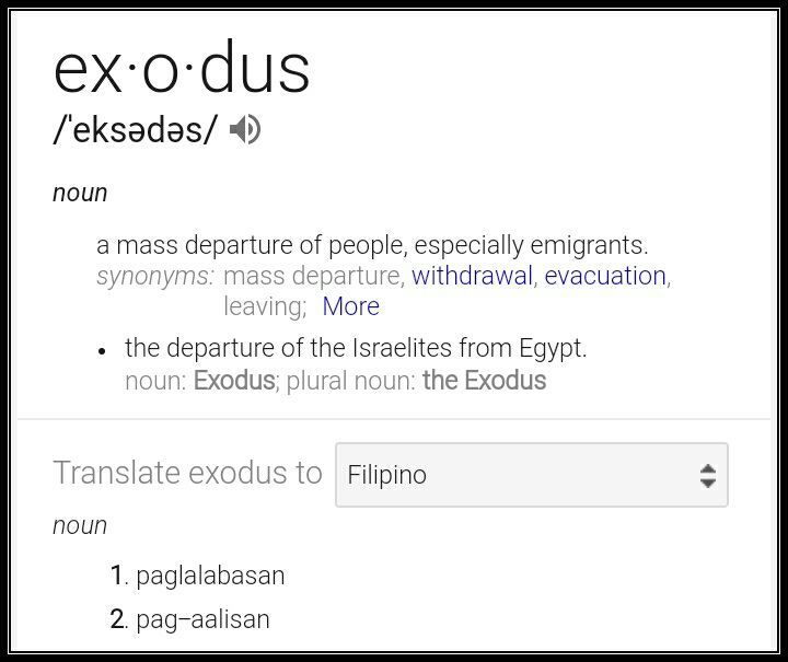 Exodus | The amazing name Exodus: meaning and etymology