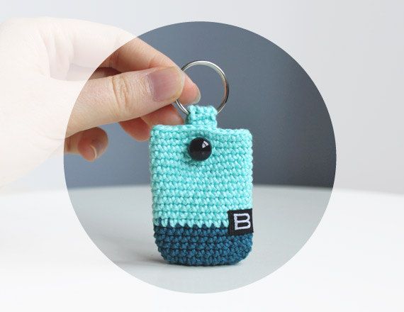 Stylish Crochet Coin Purse Keychain