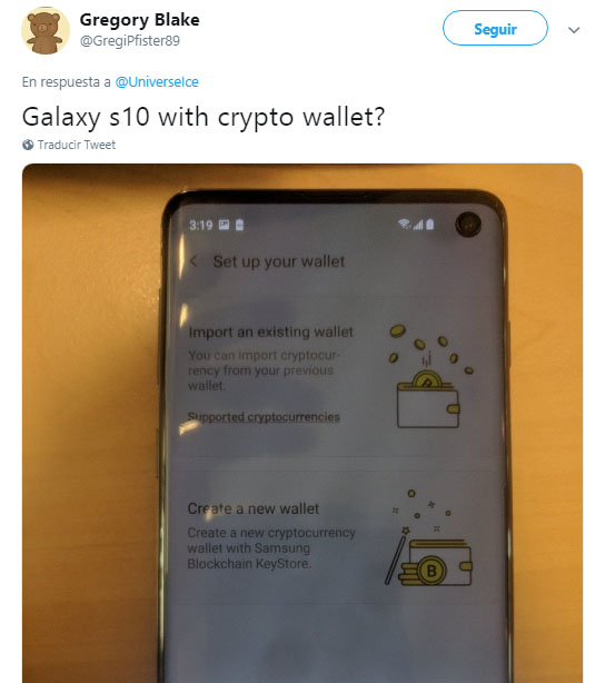 Galaxy S10 leak confirms Samsung's crypto wallet