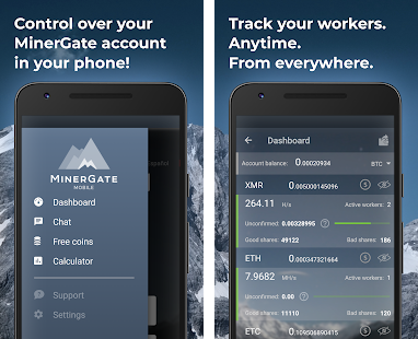 Free download MinerGate Mobile APK for Android