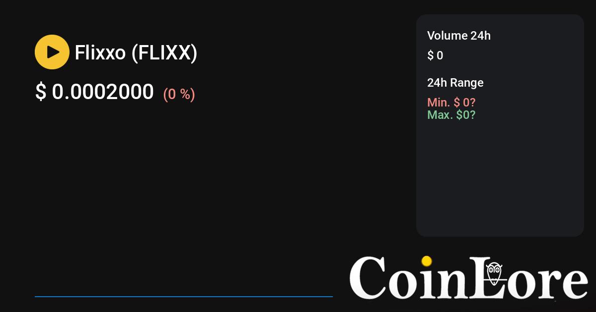 FLIXX ($) - Flixxo Price Chart, Value, News, Market Cap | CoinFi