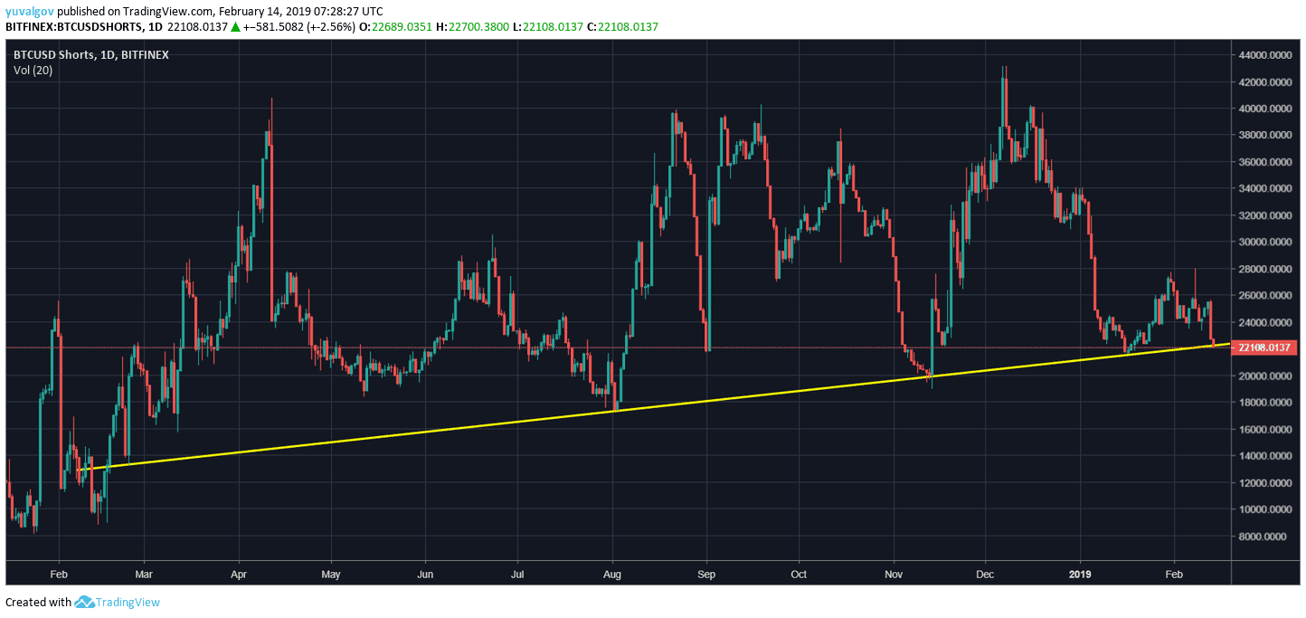 Bitcoin shorts vs Longs - Click for BTC margin charts - Datamish