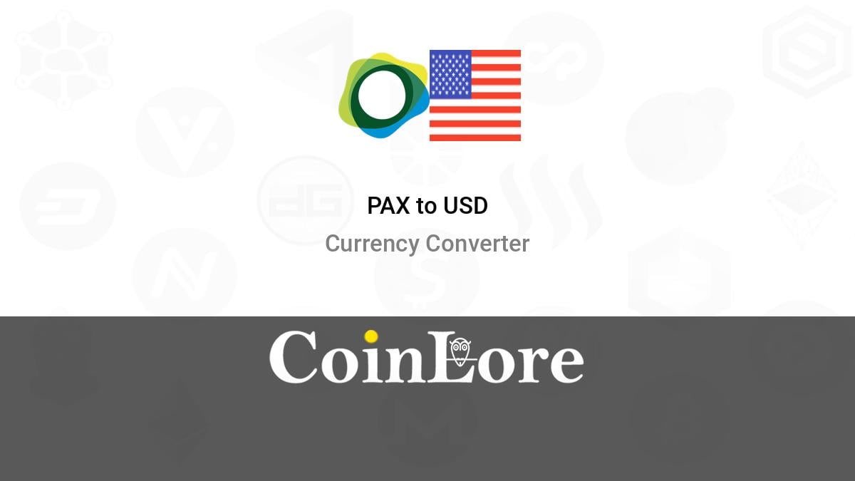 Convert 1 Pax Dollar to US Dollar