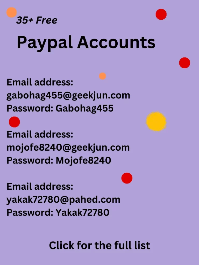 35+ Free PayPal Accounts - Followchain