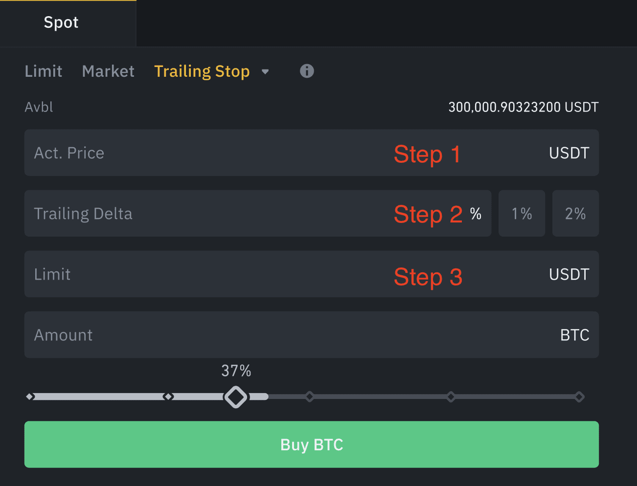 Binance Stop Loss Order