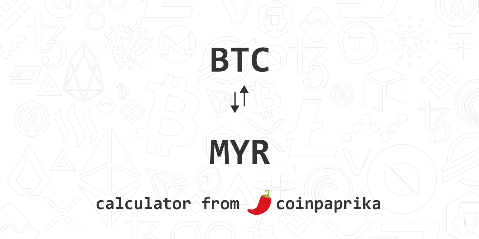 1 BTC to MYR → Bitcoin(BTC) to Ringgit(MYR)