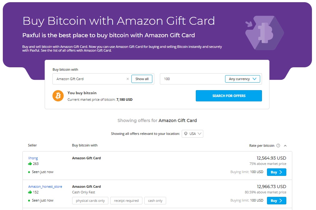 Buy Bitcoin with Amazon Gift Cards | Sell Amazon Gift Card to Crypto Instantly | CoinCola