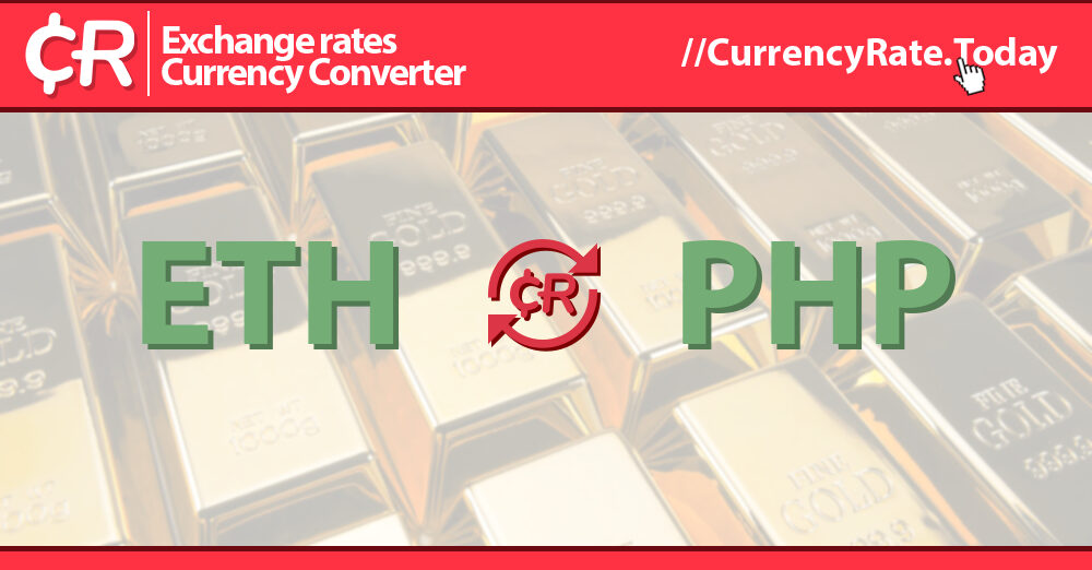 Live Ethereum to Philippine Pesos Exchange Rate - Ξ 1 ETH/PHP Today