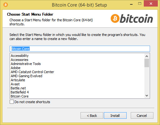 Bitcoin Core (free) download Windows version