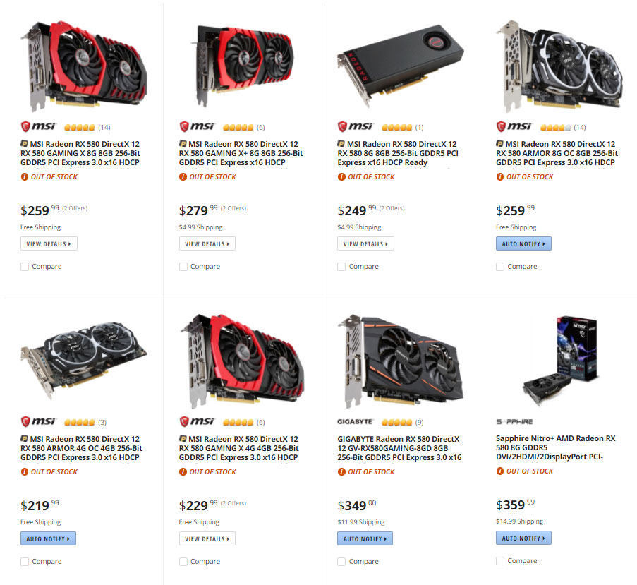 Best mining GPUs in 