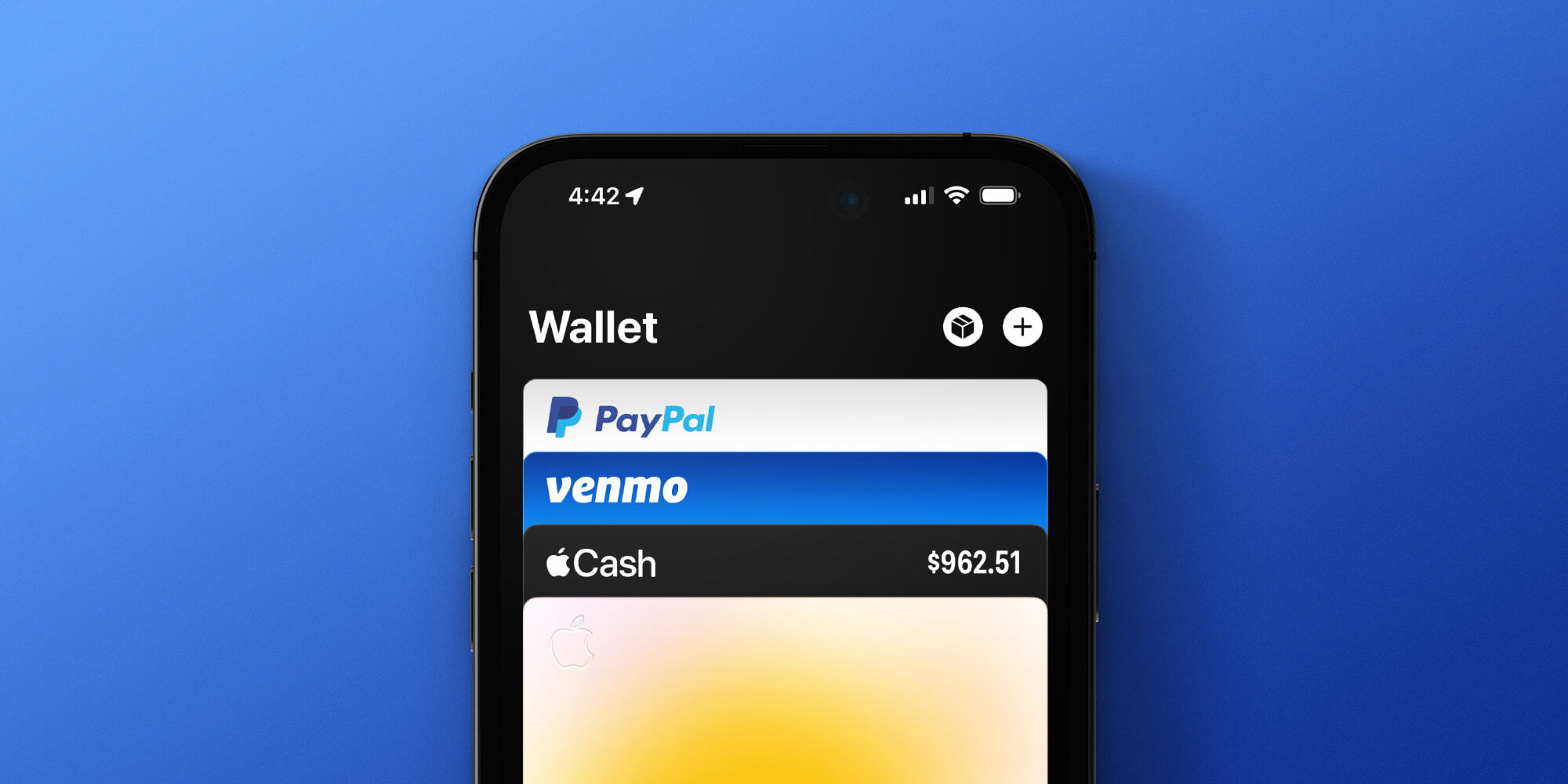 PayPal, Venmo Credit and Debit Cards Now Available to Add in Apple Wallet