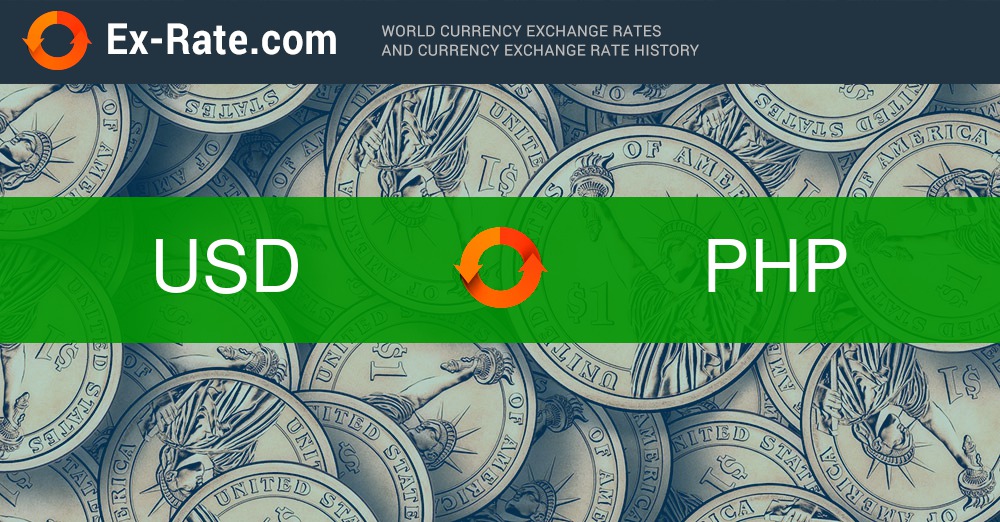 US Dollar to Philippine Peso Exchange Rate Chart | Xe