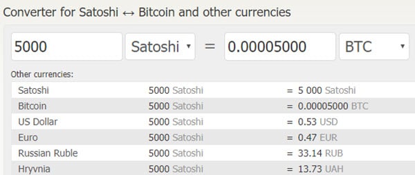 Satoshi to USD (Satoshi to US Dollar) | convert, exchange rate