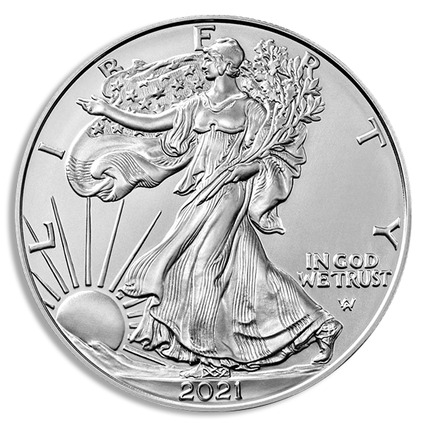 Buy 1 oz American Silver Eagle Coin (BU, Dates Vary)