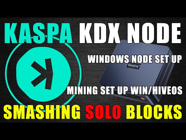 Kaspa Solo Mining Tutorial by AvogHadro - Kaspa