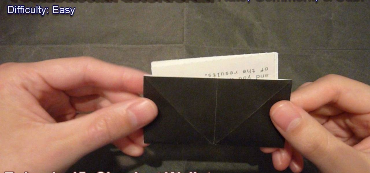 How to Fold a paper wallet with 5 pockets « Papercraft :: WonderHowTo