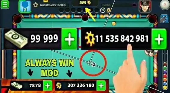 8 Ball Pool MOD APK (Anti Ban/long line) Android