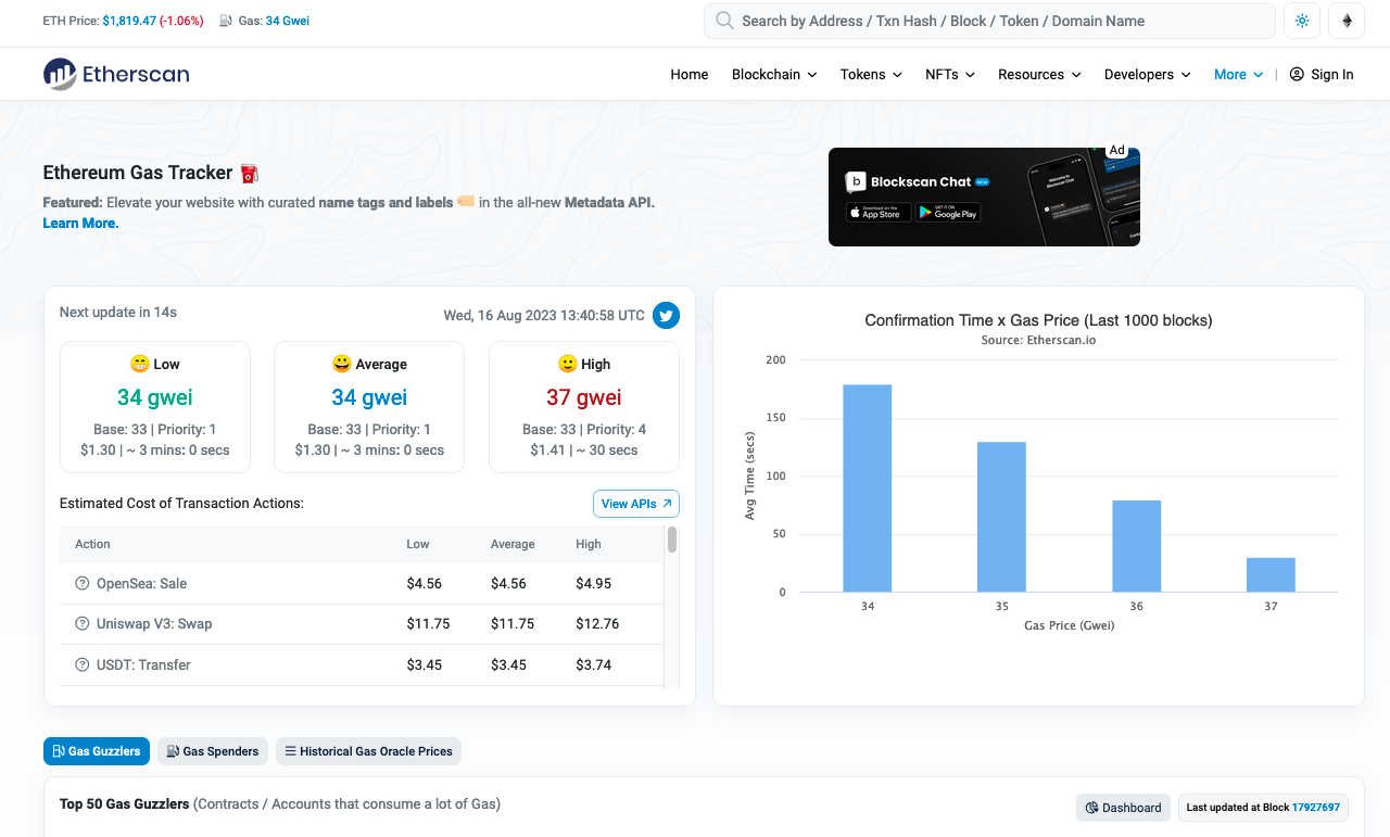 Building an Ethereum Gas Fee Tracker | DataStax