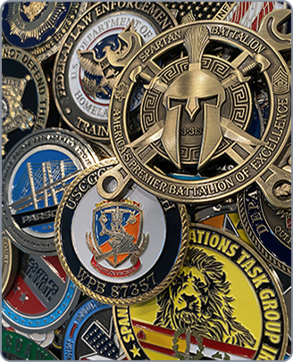 Custom Made Challenge Coins - Soft Enamel Colors | PPO