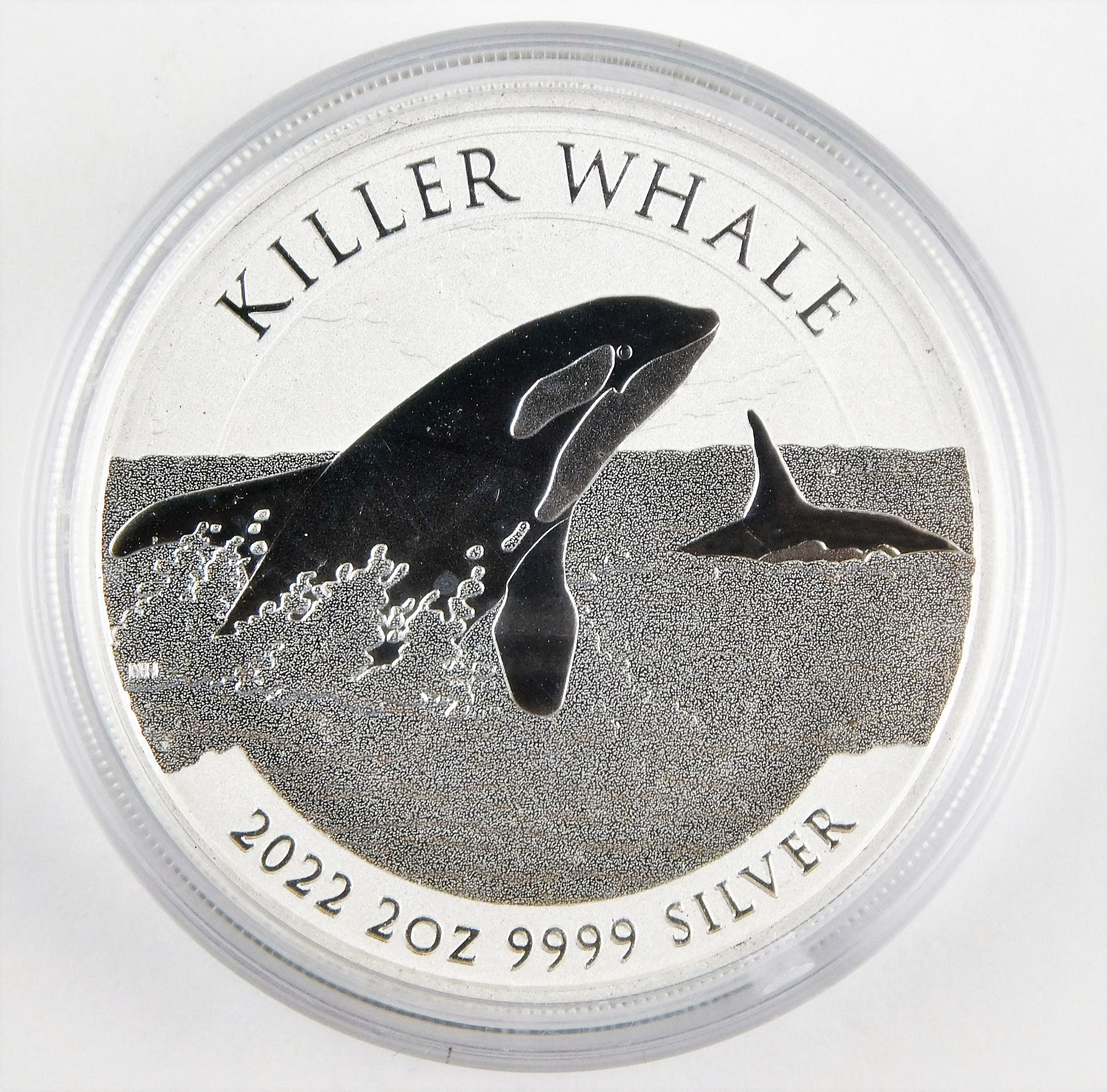 2 Oz. Canadian Orca Whale $ Silver Coin