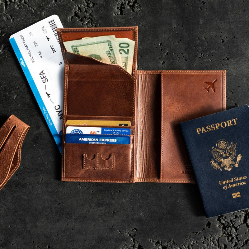 Addis Leather Passport Wallet – Parker Clay