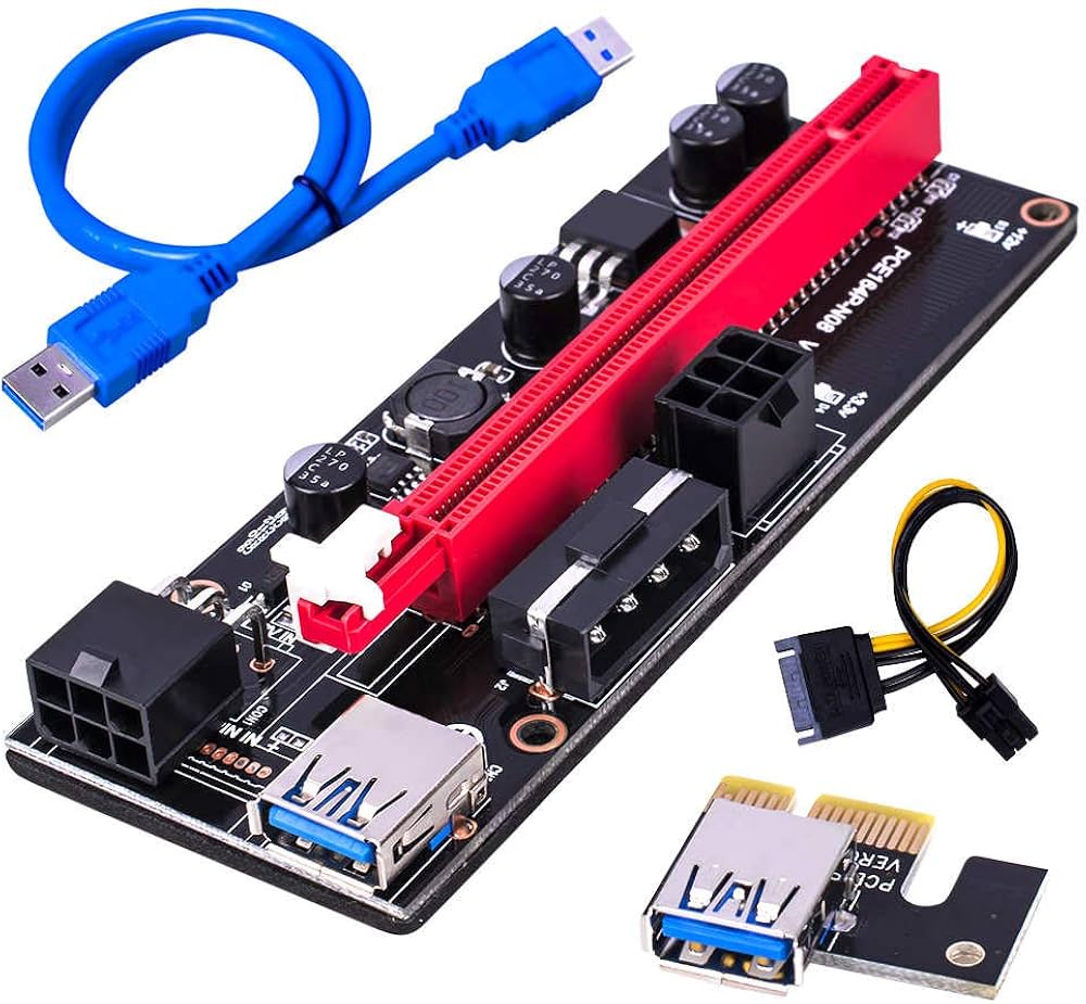 PCIE 1X To 16X USB GPU Riser for Mining Rig/Frame