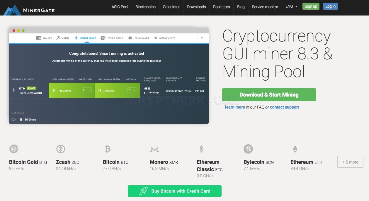 MinerGate - Cryptocurrency mining pool & easiest GUI miner