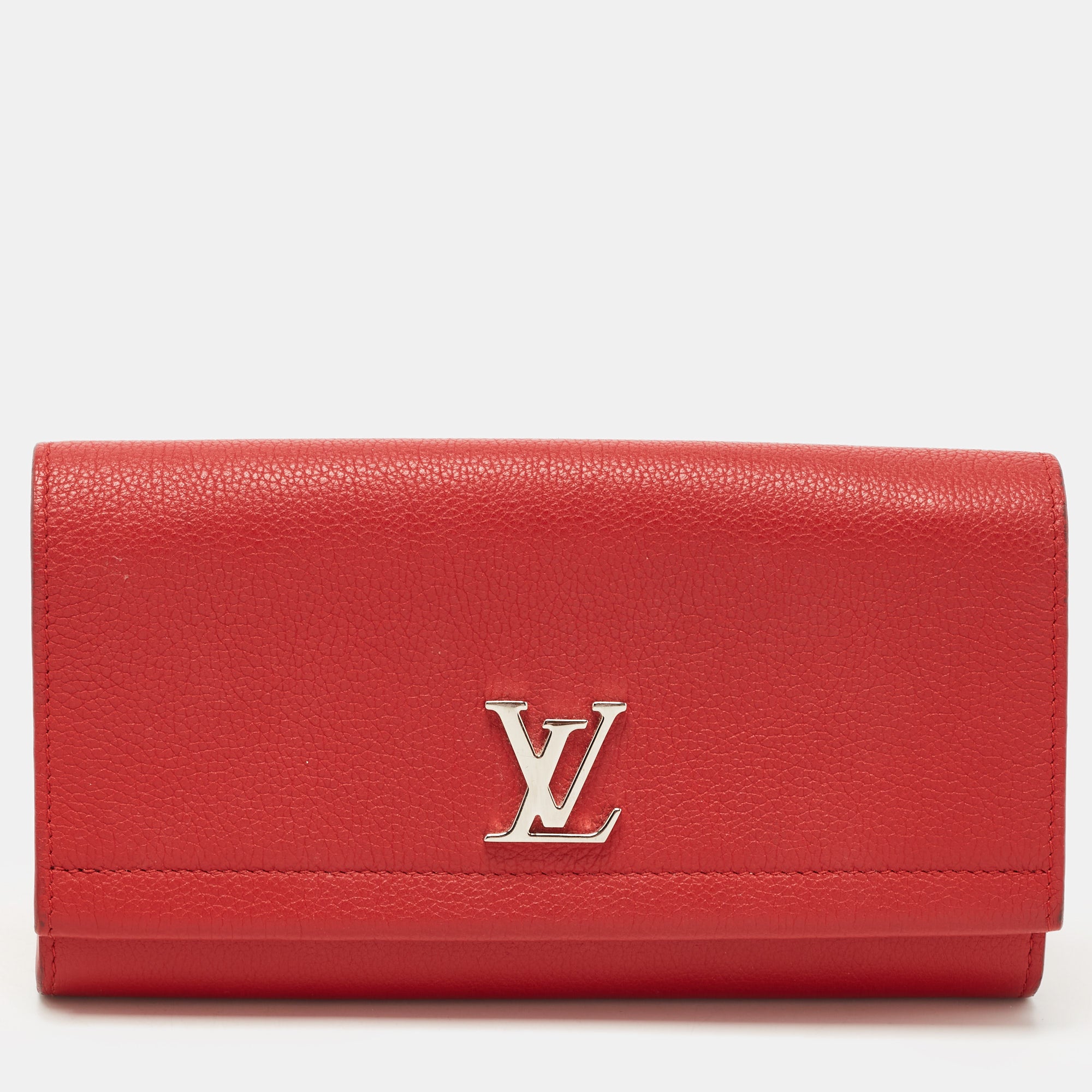 LOUIS VUITTON Black Soft Calfskin Lockme Wallet – Luxury Labels