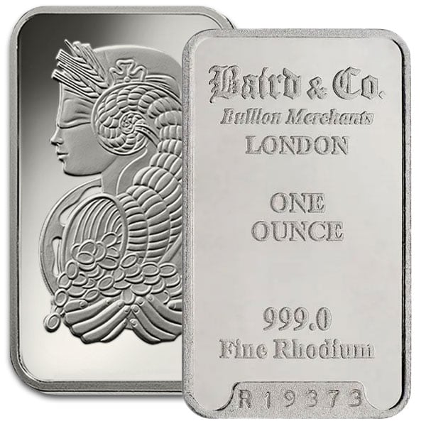 Harvestor Investments Rhodium Bar 1 oz.