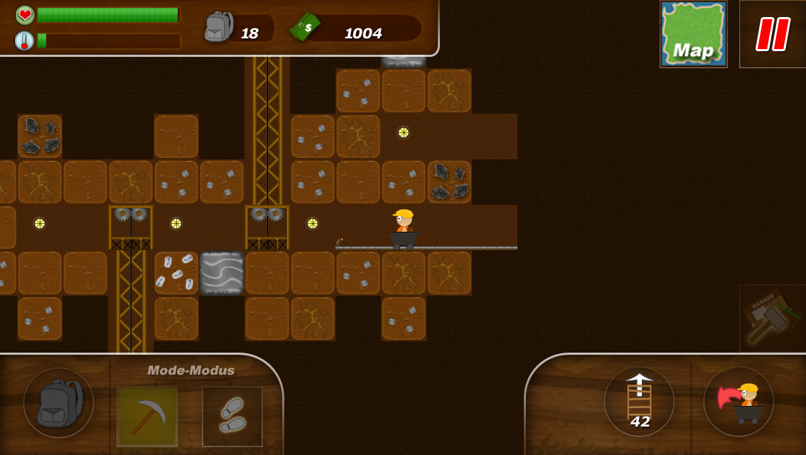 Mining game for android