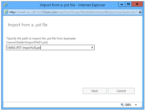 How to import Outlook PST into Exchange?