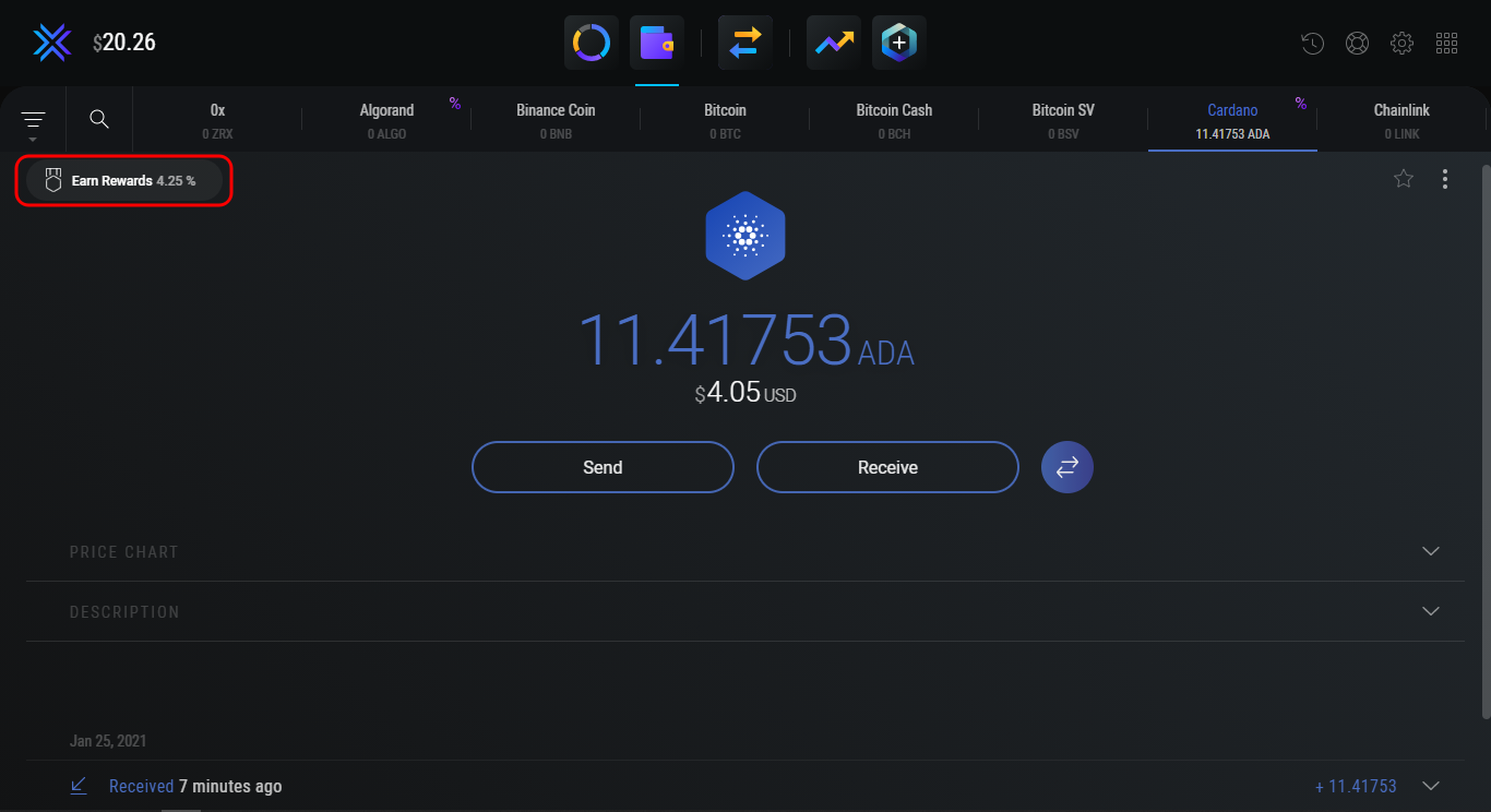 Compare staking crypto rates between exodus, youhodler