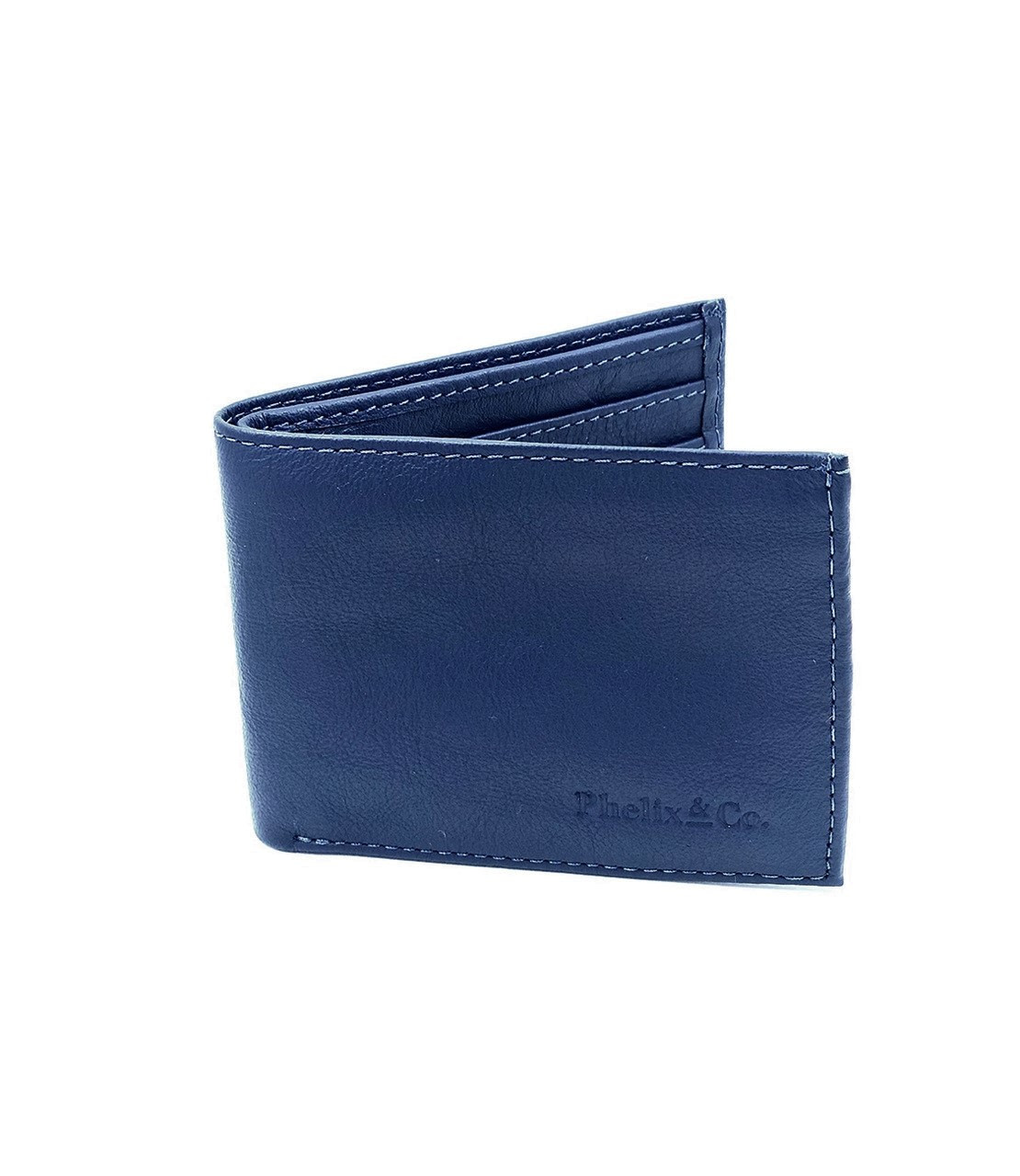 Flag | Men's Bifold Wallet in Blue Leather | Bally